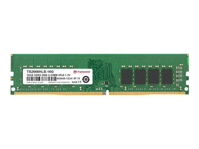 TRANSCEND 16GB KIT JM DDR4 3200MHz U-DIMM 1Rx8 1Gx8 CL22 1.2V