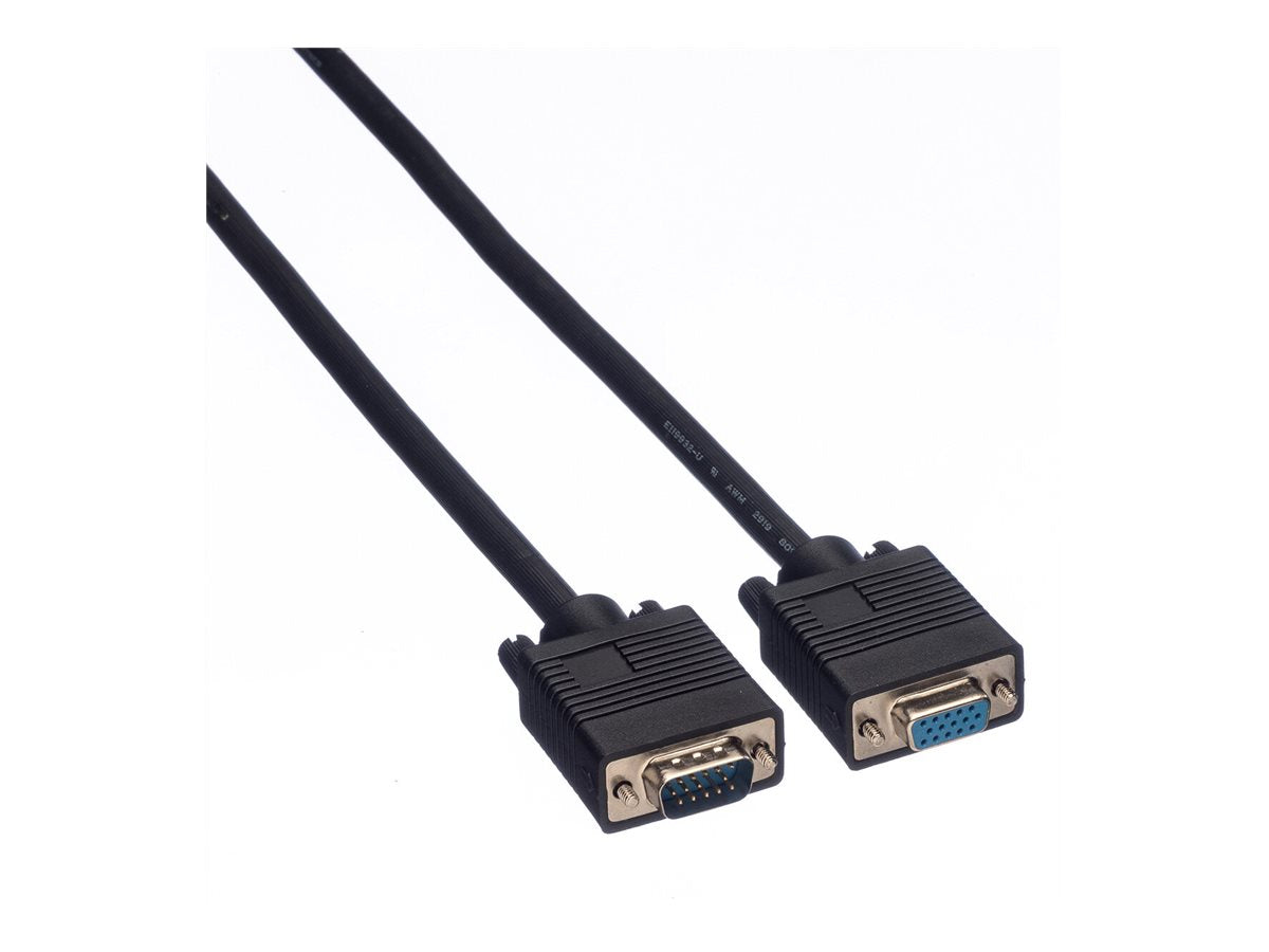 ROLINE VGA-Kabel HD15 m/w 2m Verlängerungskabel Detailansicht