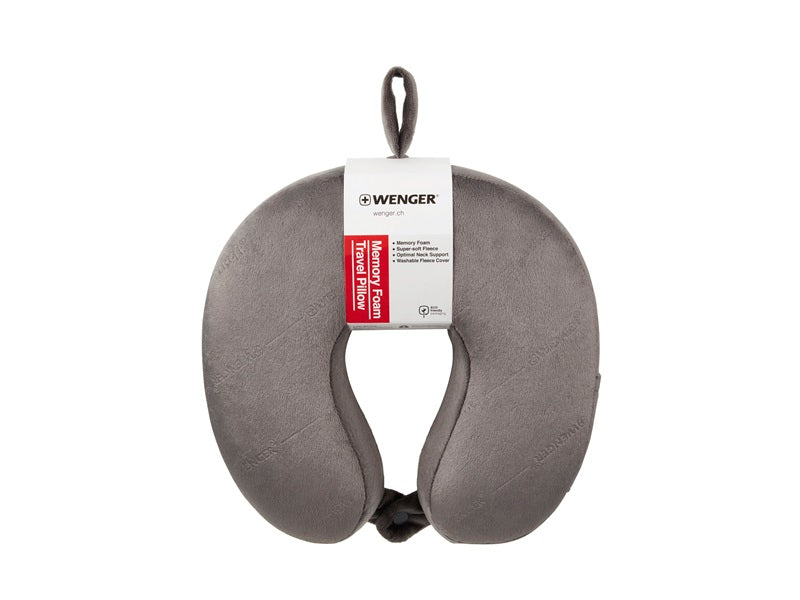 WENGER Memory Foam Travel Neck Pillow Grey