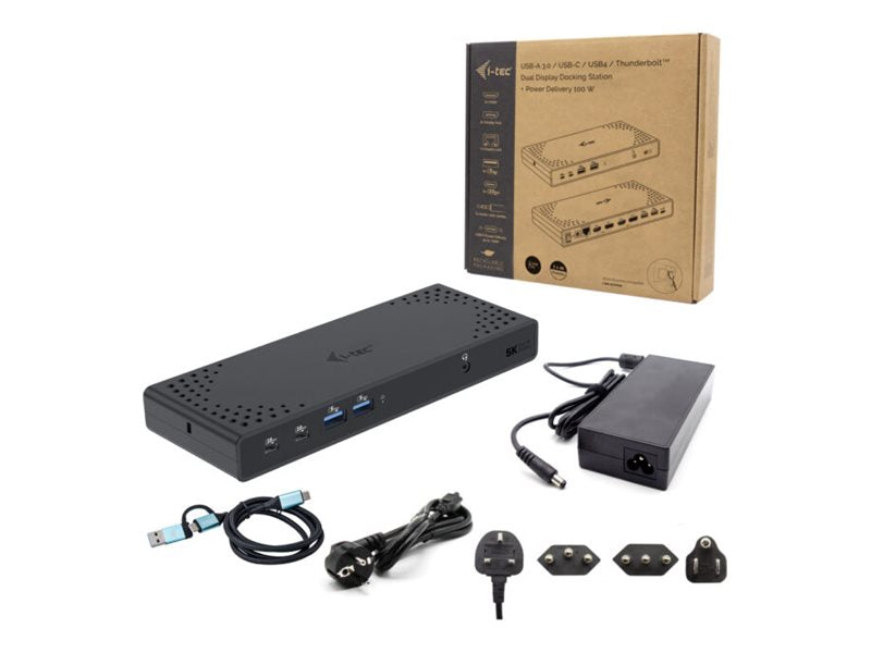 I-TEC USB 3.0/USB-C/Thunderbolt 3 Dualdock Seitenansicht