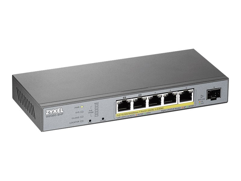 ZYXEL GS1350-6HP 6 Port managed CCTV PoE Switch Verpackung