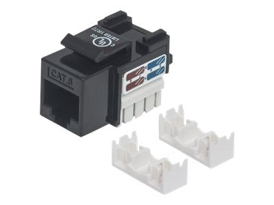 INTELLINET Cat6 Modularbuchse UTP Keystone Jack schwarz Verpackung
