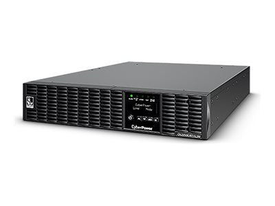 Detailansicht der Anschlüsse der CYBERPOWER OL2200ERTXL2U UPS Rack