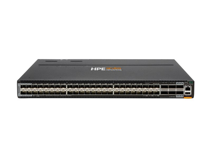 HPE Aruba 8360-48Y6C v2 Switch 48x 25G SFP/SFP+/SFP28 4x MACsec 6x 100G QSFP+/QSFP28 2x MACsec 1U Without PSUs and Fan Trays