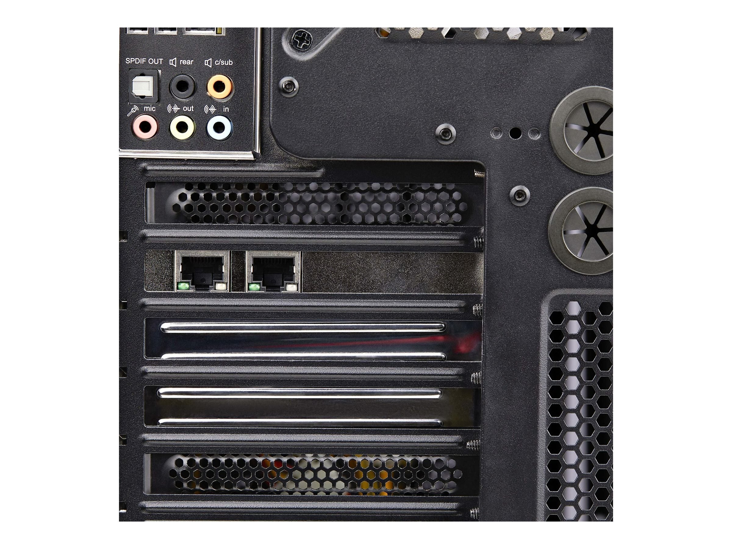 STARTECH.COM 2-Port Gigabit Netzwerkkarte PCI-Express LAN-Karte 2x Realtek RTL8111H 1Gbit PCIe Netzwerkadapter/NIC TAA