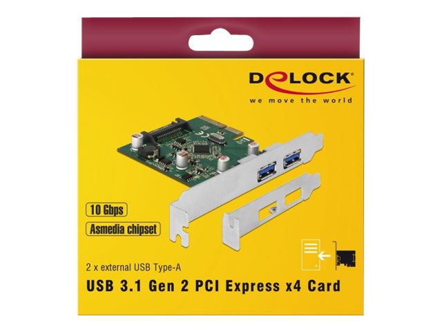 DELOCK PCI Express x4 Karte Rückansicht