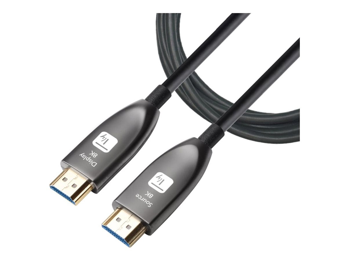 TECHLY HDMI 8K 60Hz AOC LWL Kabel 20m - Vorderansicht