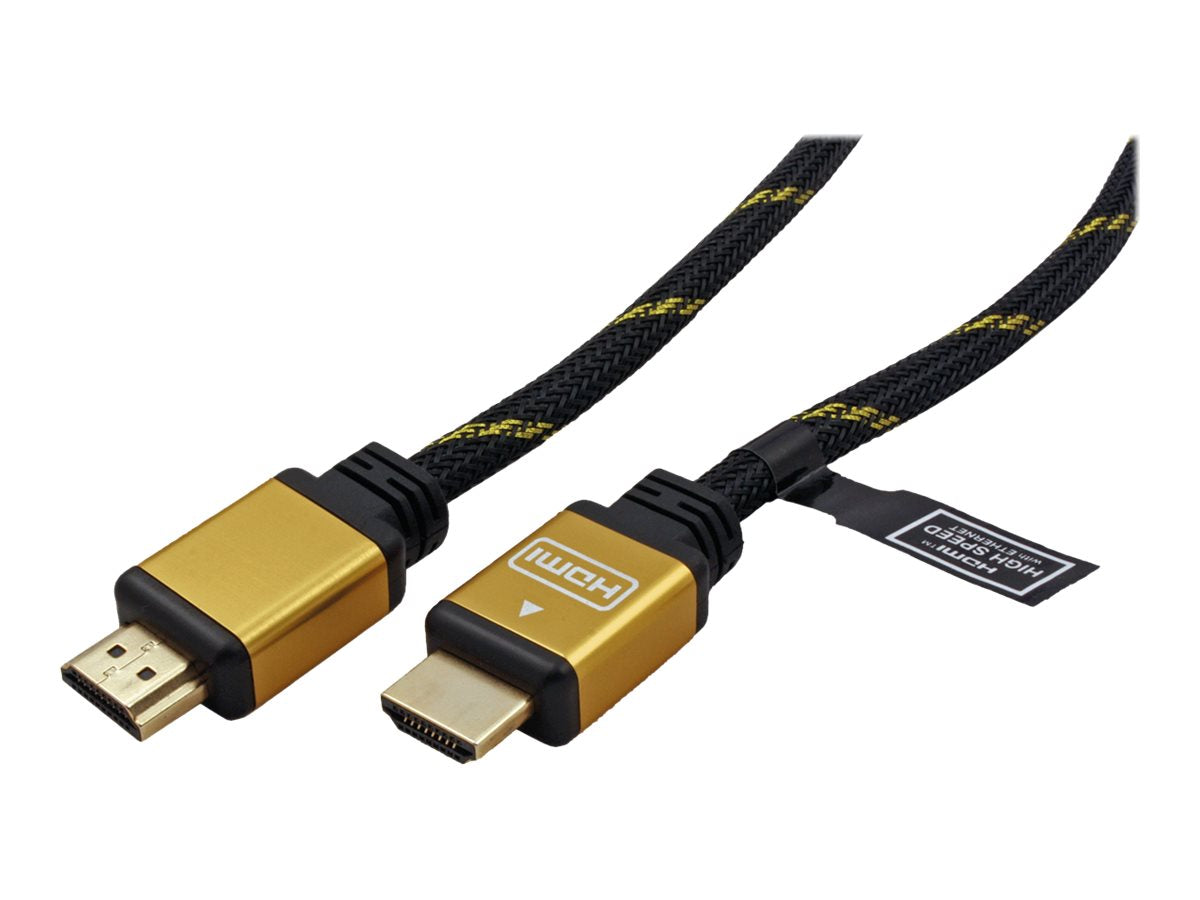 ROLINE GOLD HDMI High Speed Kabel mit Ethernet 1m - Vorderansicht