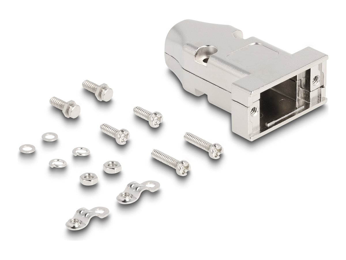 DELOCK D-Sub 9-poliges Steckergehäuse Vorderansicht
