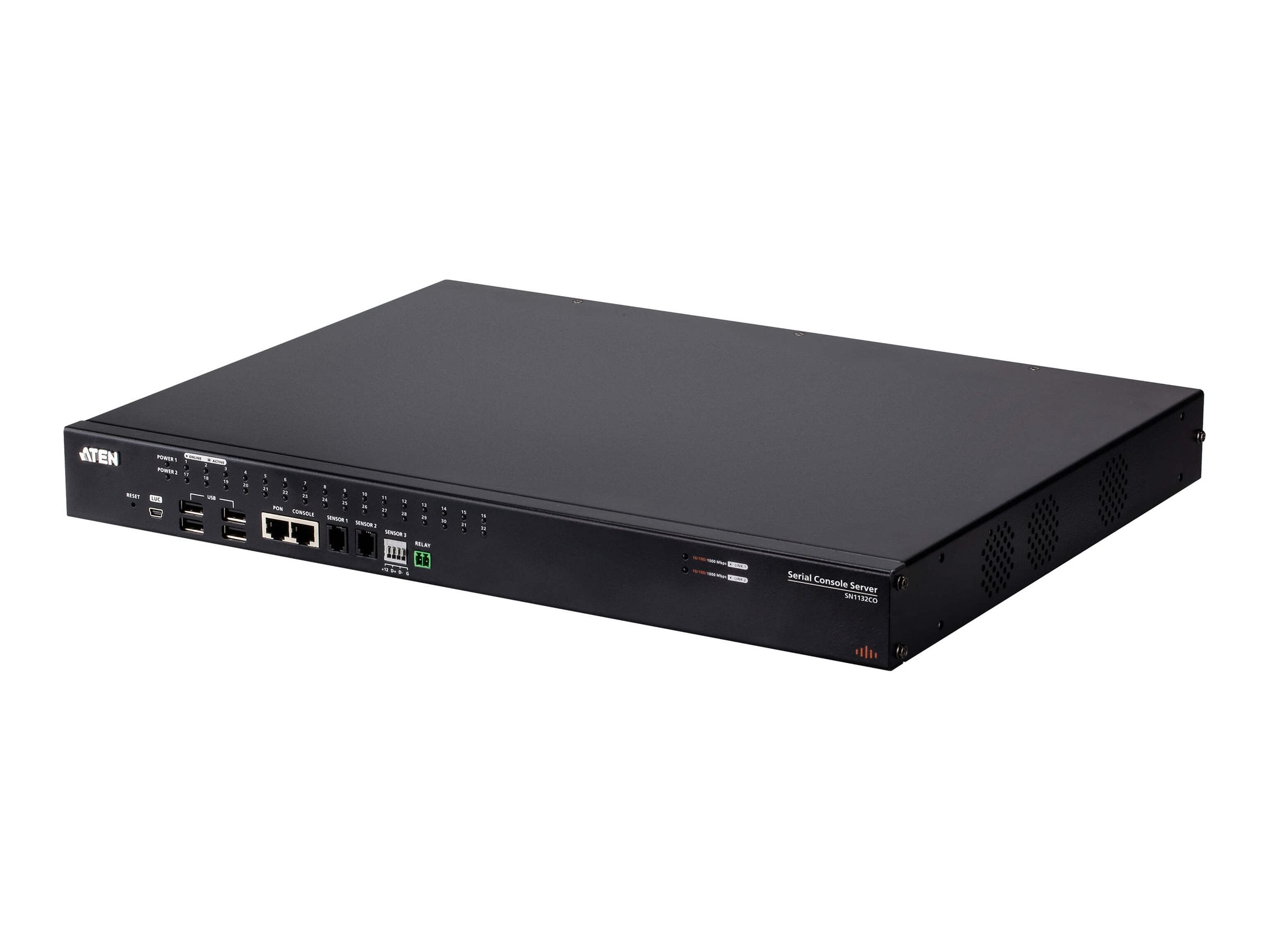 ATEN SN1132CO 32-Port Serieller Konsolen Server Vorderansicht