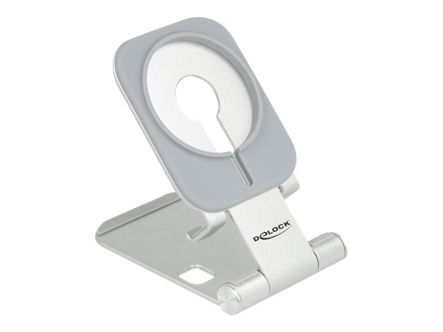 DELOCK Smartphone Standhalterung verstellbar für Magsafe Aluminium - Vorderansicht
