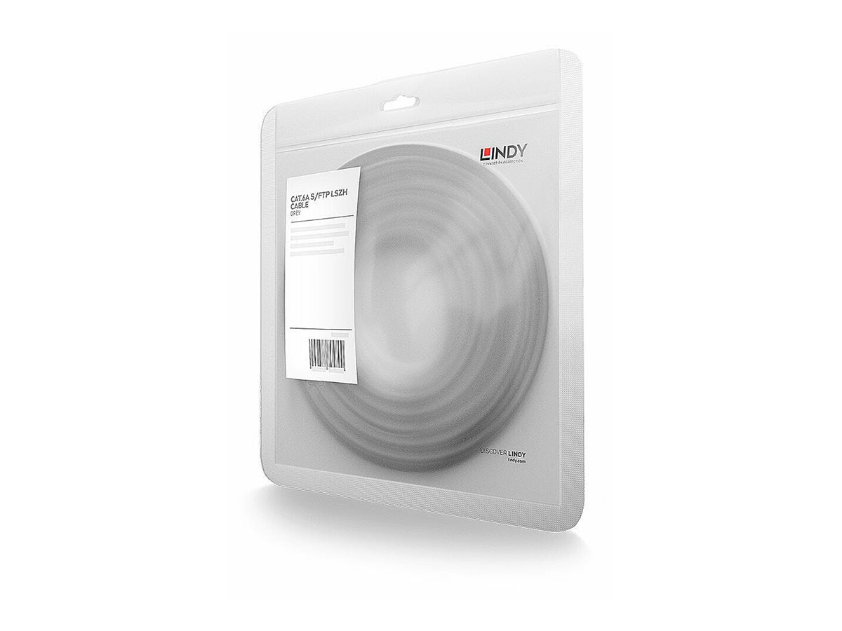 LINDY 2m Cat.6A U/UTP LSZH Kabel grau