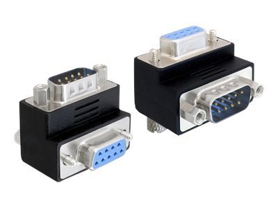 DELOCK Adapter Sub-D 9Pin St/Bu 90 gewinkelt