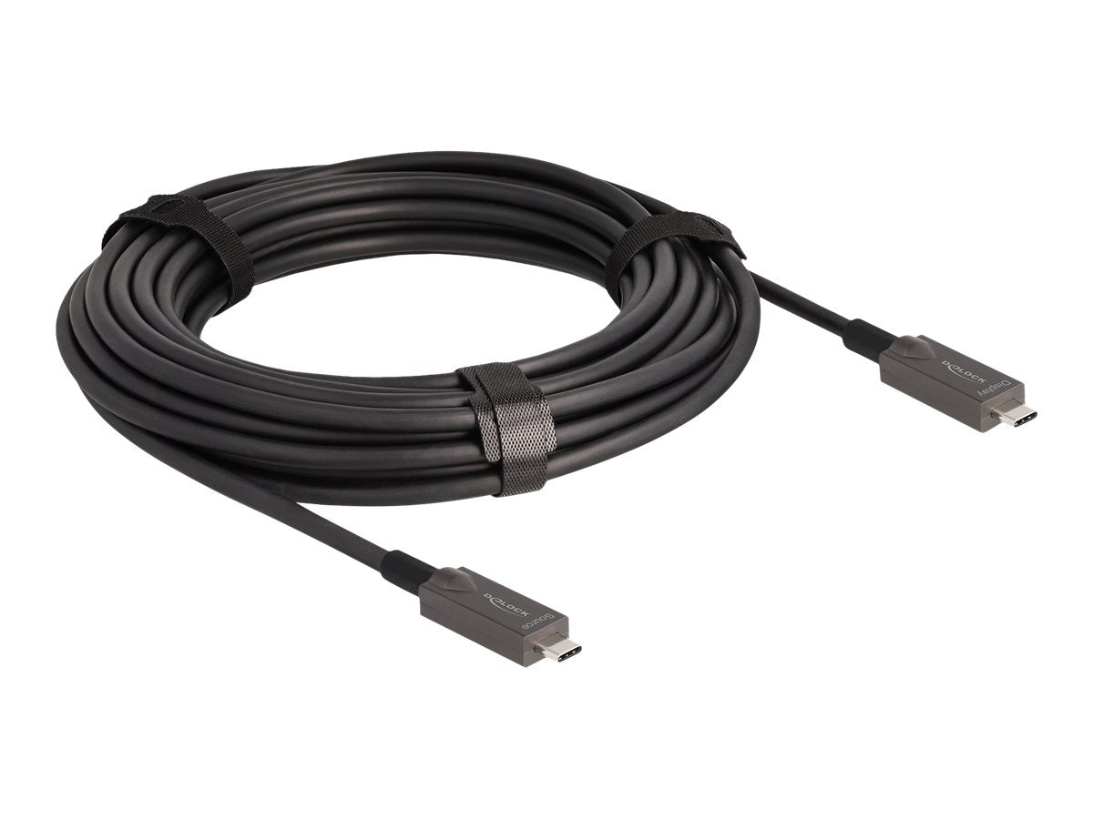 DELOCK Aktives Optisches USB-C Kabel 10m - Vorderansicht