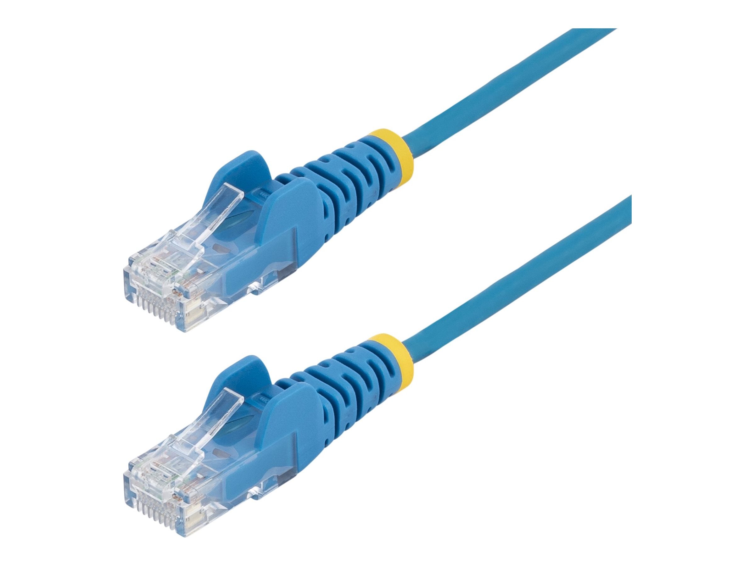 STARTECH.COM 25cm Blaues Slim CAT6-Netzwerkkabel 100W PoE Snagless RJ45 LSZH 28AWG Reines Kupfer Patchkabel-Ethernet Kabel