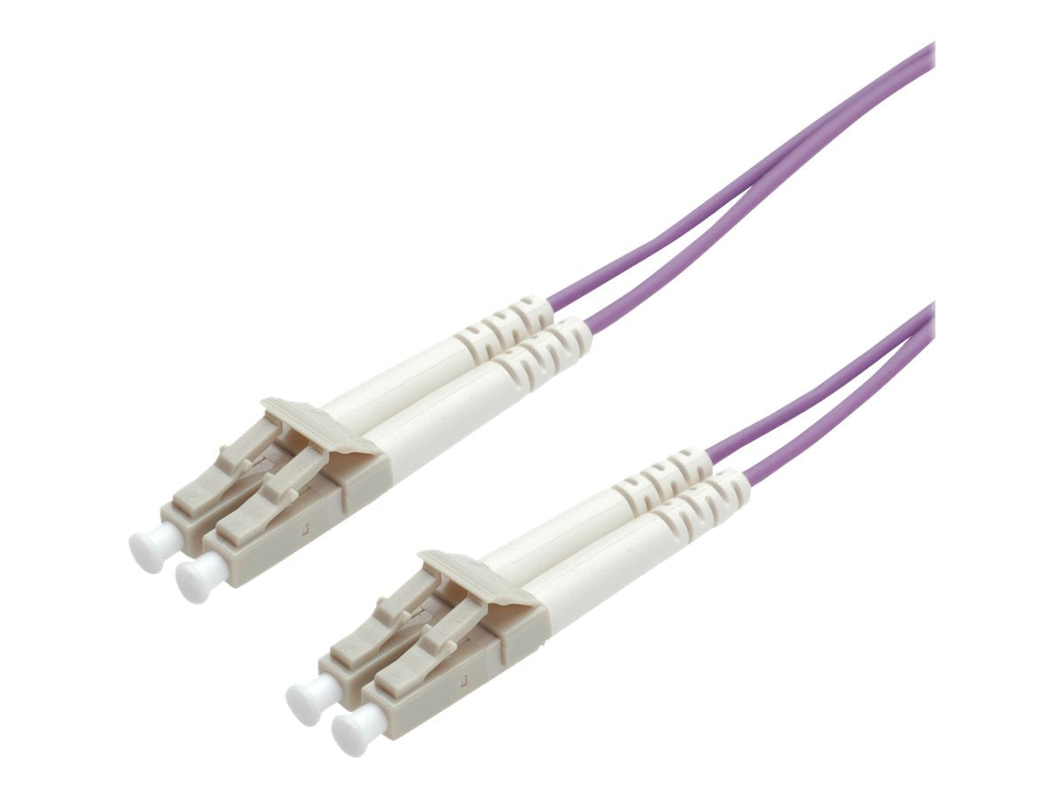 ROLINE LWL-Kabel 50/125um OM4 LC/LC violett 3m - Vorderansicht