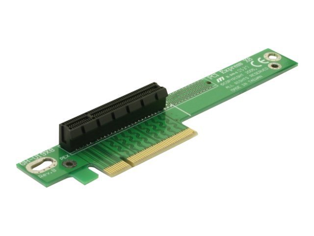 DELOCK Riser Karte PCI Express x8 gewinkelt 90 links gerichtet - Vorderansicht