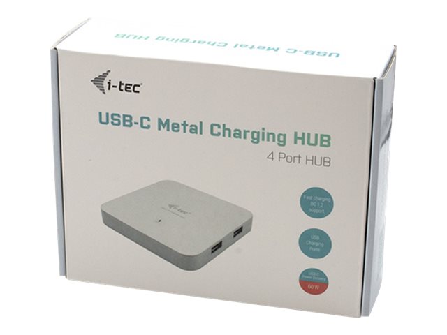 I-TEC USB-C Metal Charging HUB Rückansicht