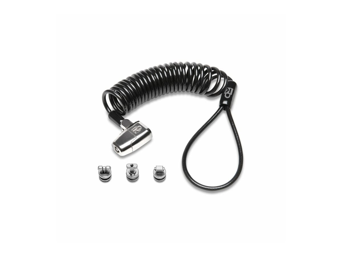 KENSINGTON ClickSafe 2.0 3-in-1 Portable Master Keyed Laptop Lock T-Bar Nano and Wedge Anchors