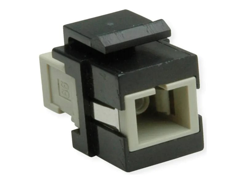 ROLINE Keystone LWL-Adapter SC/SC Simplex Multimode OM2 - Vorderansicht