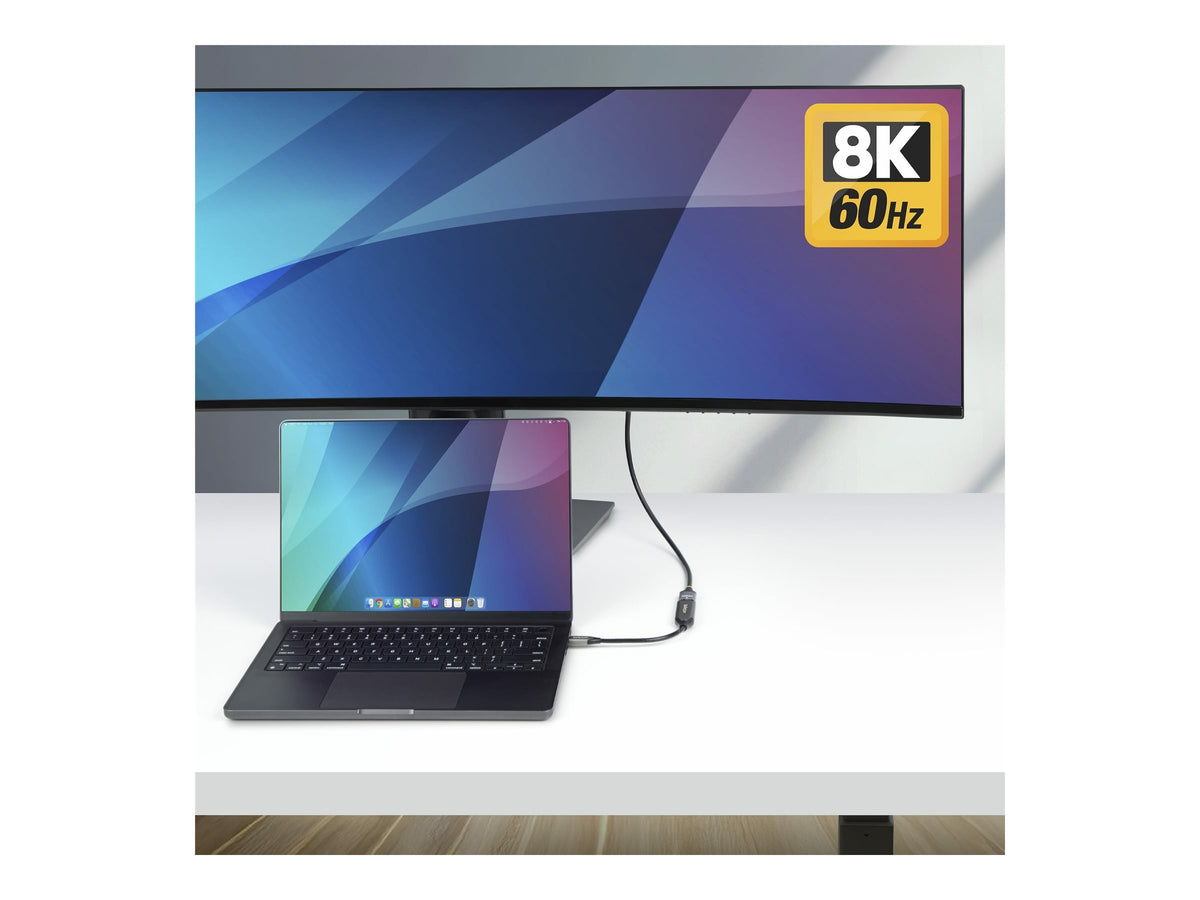 STARTECH.COM USB-C zu HDMI Adapter 8K 60Hz und 4K 120Hz Thunderbolt und USB4 Kompatibel USBC auf HDMI 2.1 Konverter USB-C Videoadapt