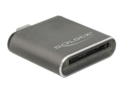 DELOCK USB Type-C SDHC / SDXC UHS-II / MMC Single Slot Card Reader - Vorderansicht