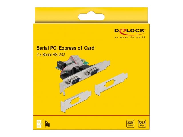 DELOCK PCI Express Karte zu 2xSeriell RS-232