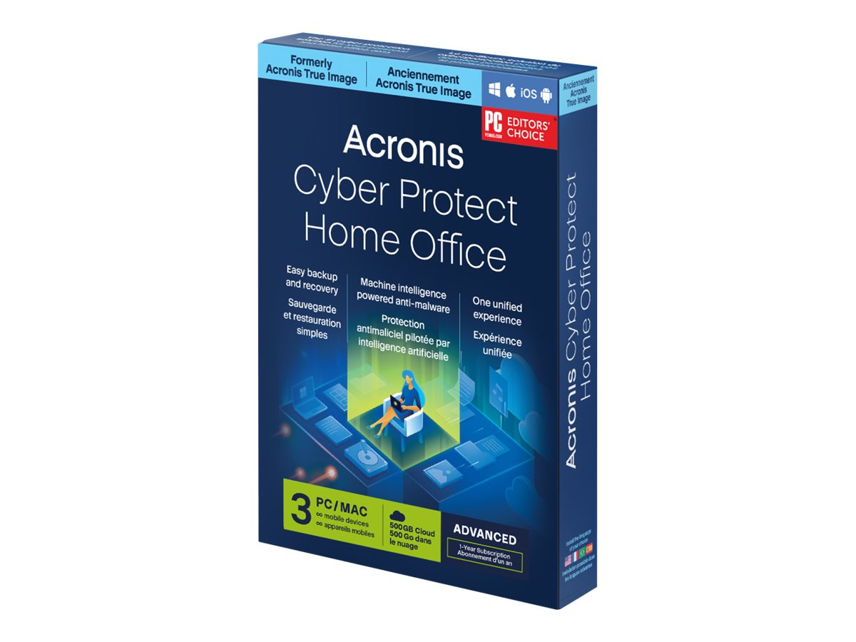 Detailansicht von Acronis True Image Advanced Subscription 3 Computers + 500 GB Acronis Cloud Storage