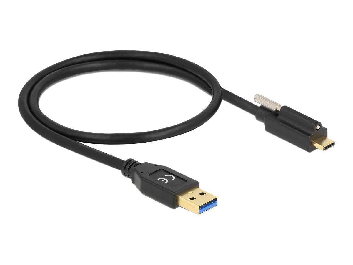 DELOCK SuperSpeed USB 10 Gbps Kabel Typ-A zu USB Type-C Vorderansicht