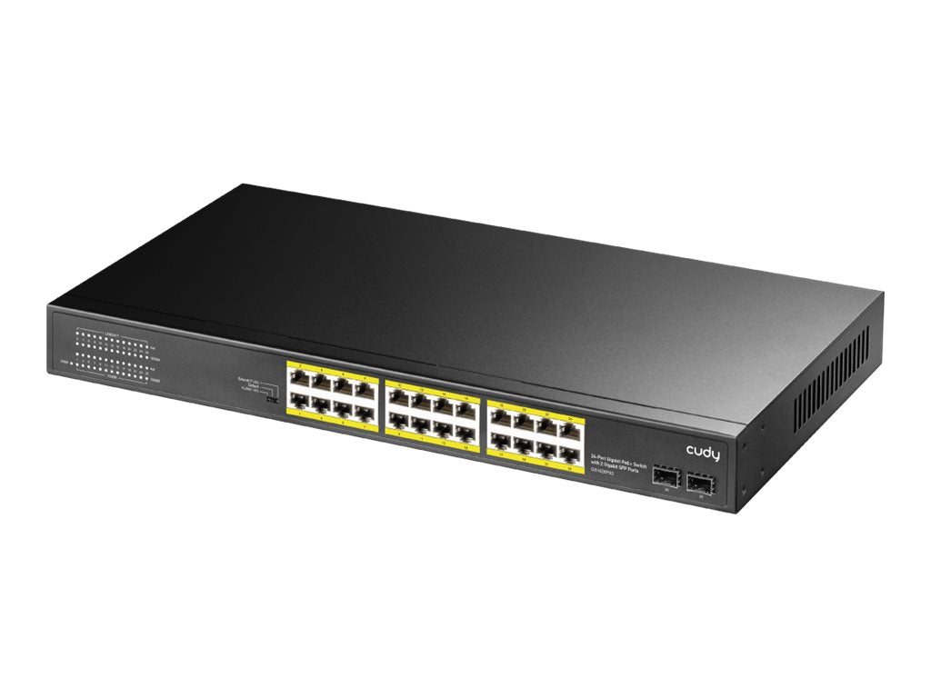 CUDY GS1028PS2 24-Port Gigabit PoE+ Switch Vorderansicht