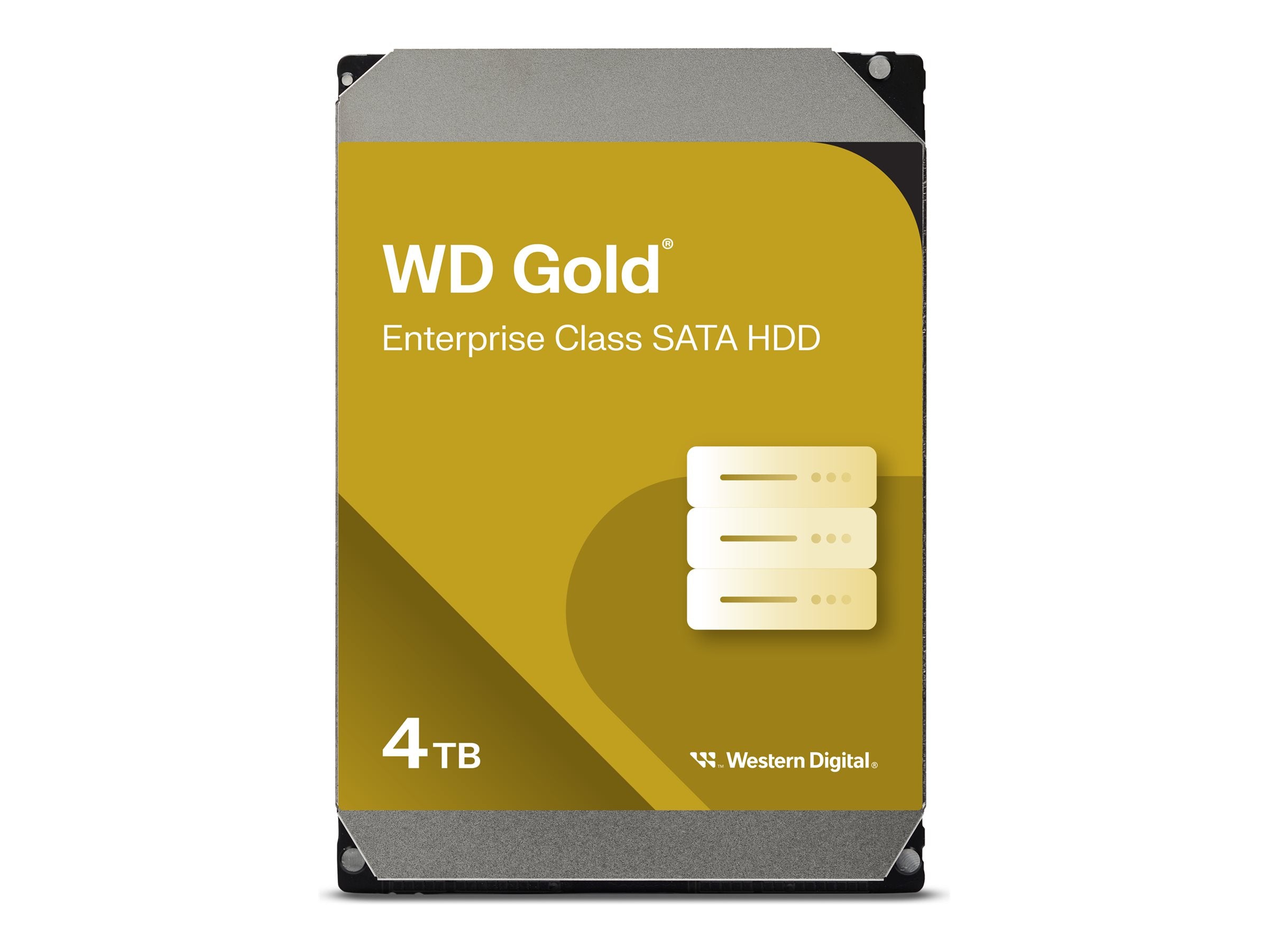 WD Gold 4TB SATA 6Gb/s 3,5 Zoll HDD Vorderansicht