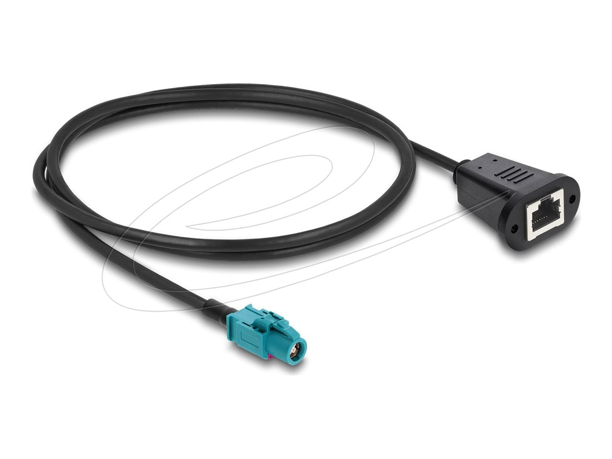 DELOCK Kabel HSD Z Buchse zu RJ45 Buchse 1m - Vorderansicht