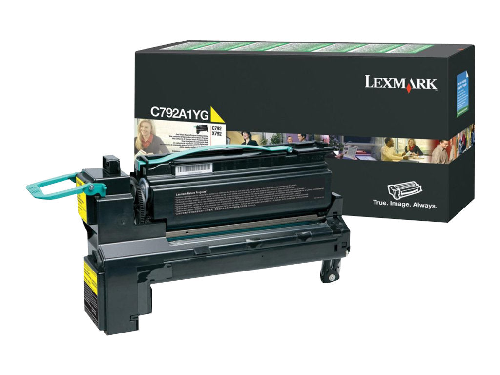 LEXMARK C792, X792 Toner gelb Vorderansicht