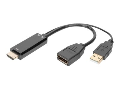 DIGITUS HDMI M to DP F Adapter Vorderansicht
