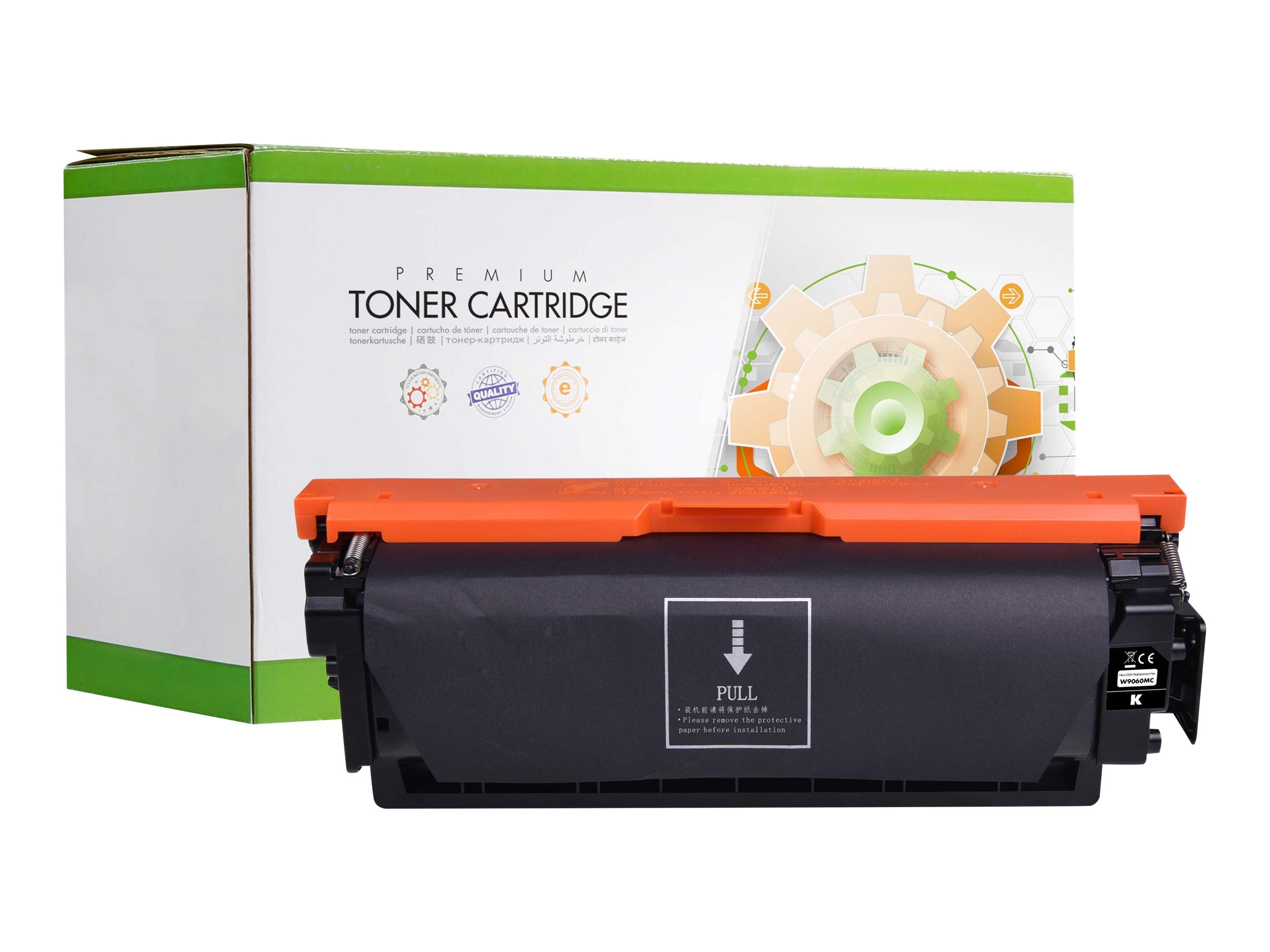 STATIC Tonerpatrone HP W9060MC schwarz remanufactured - Vorderansicht