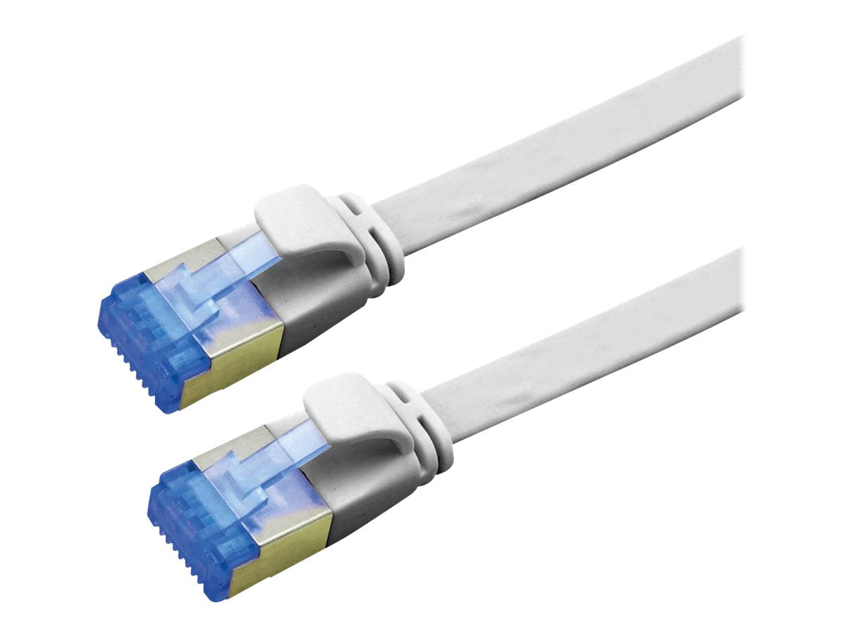VALUE Patchkabel Kat.6A Class EA FTP extra-flach grau 0,5m - Vorderansicht