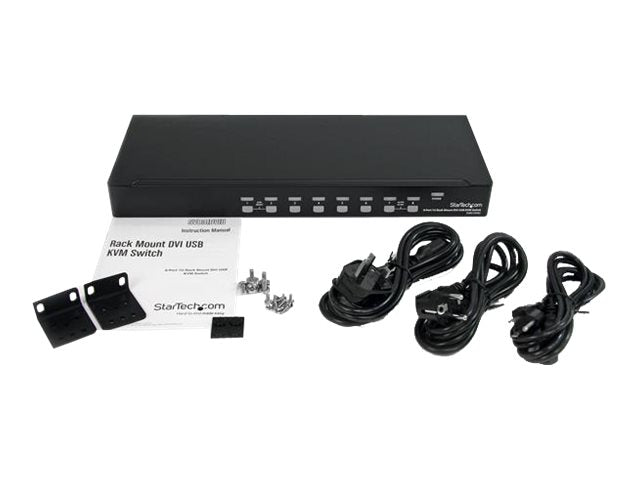 STARTECH.COM 8 Port 1HE DVI USB KVM Switch - Anschlussmöglichkeiten