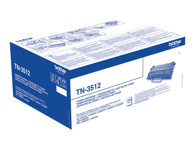 BROTHER TN3512 Tonerkartusche Schwarz - Seitenansicht