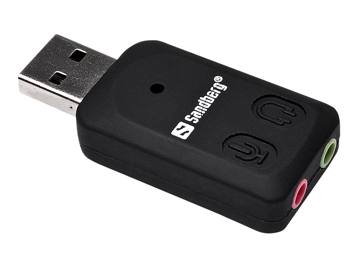 SANDBERG USB to Sound Link Externe USB-Soundkarte Vorderansicht