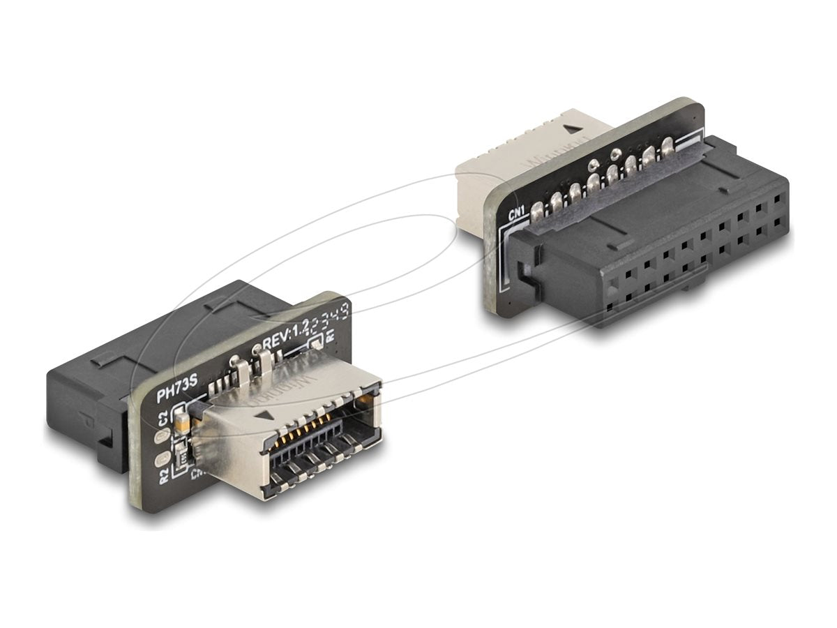 DELOCK USB 5 Gbps Adapter Pfostenbuchse zu intern Typ-E Key A Buchse