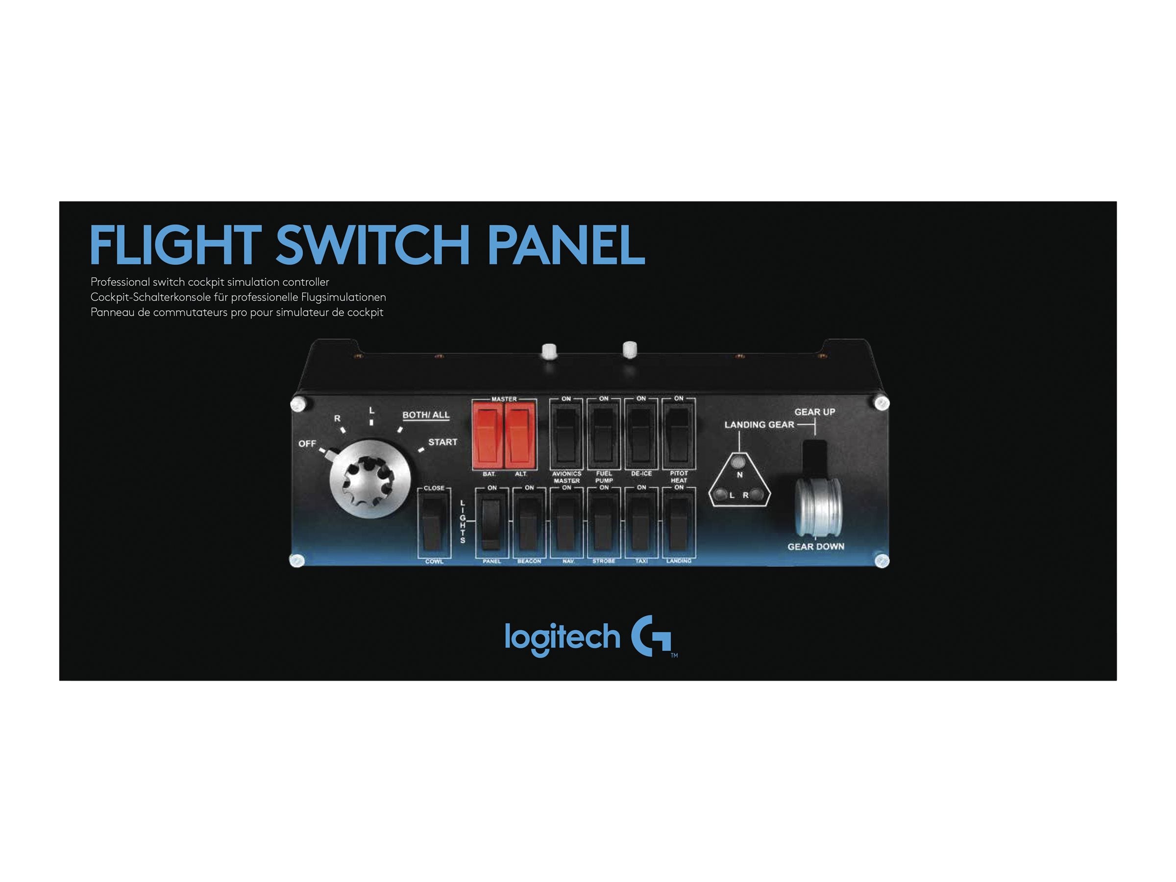 LOGITECH Flight Switch Panel Vorderansicht