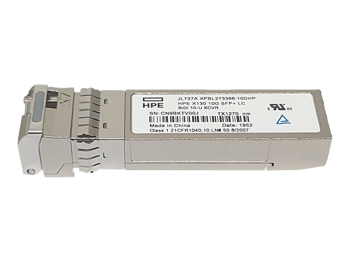 HPE HPN X130 Transceiver 10Gbit/s SFP+ LC BiDi 10km-Uplink Vorderansicht