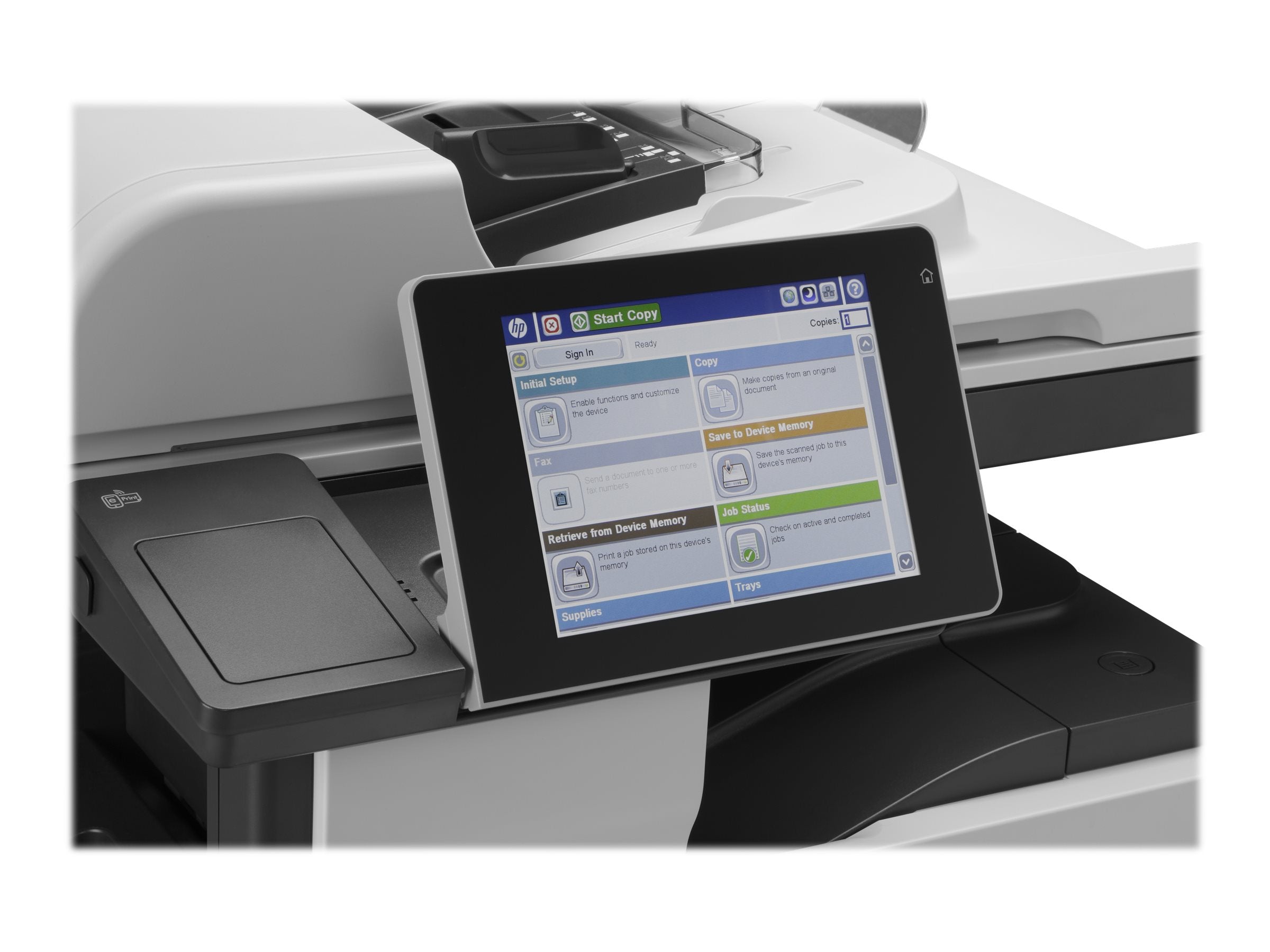 HP LaserJet Enterprise M725dn MFP Vorderansicht