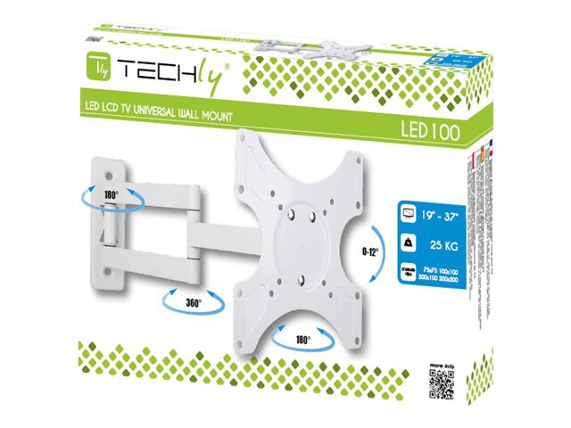 TECHLY Wandhalterung fuer LCD TV weiss 48