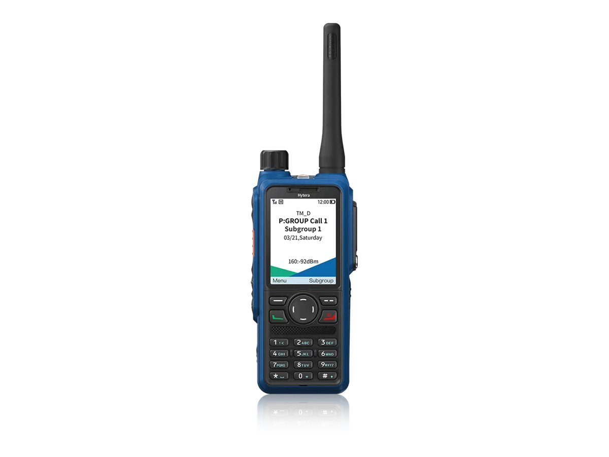 HYTERA HP795Ex 2150mAh Li-poly hoch ATEX Tx Leistung 2W/1W Mandown GPS BT 5.0 WiFi IP68 DMR Tier II & analog w AN0165H02 ant VHF