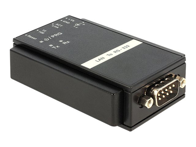 DELOCK Konverter Ethernet LAN > RS232 Sub-D 9 Pin - Vorderansicht