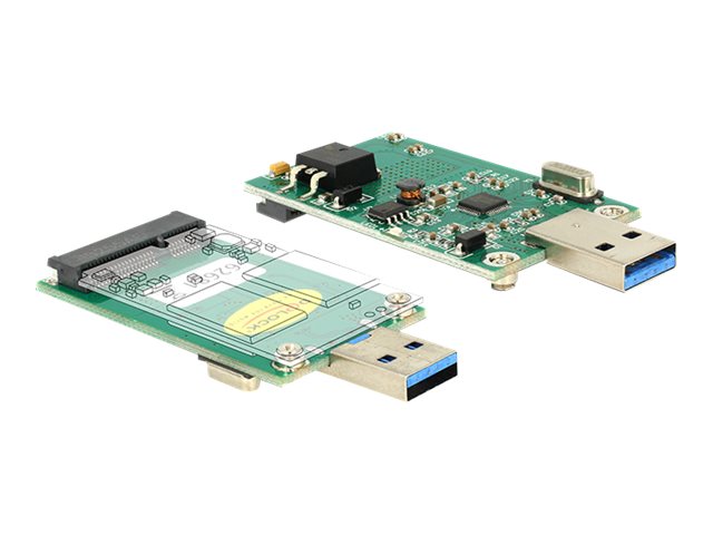 DELOCK Konverter USB 3.0 A Stecker > mSATA Vorderansicht