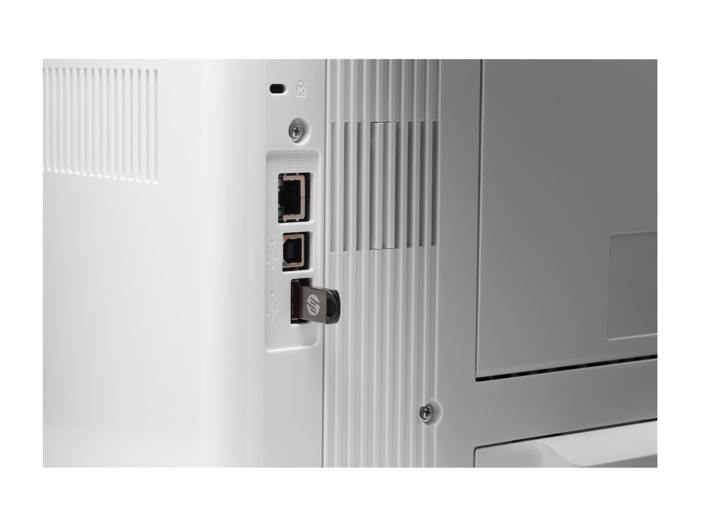 HP LaserJet Pro M501dn Rückansicht