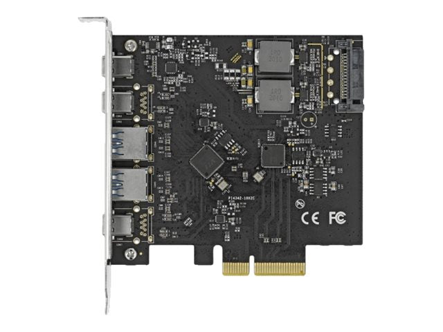 DELOCK PCI Express x4 Karte Vorderansicht