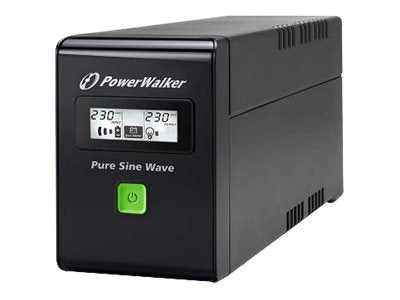 POWERWALKER VI 800 SW UPS AC 220/230/240V 480Watt 800VA 9Ah USB output connectors 3 Black